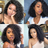 12 Inch Side Part Curly Wig