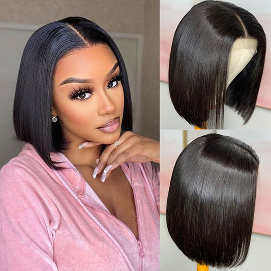 T-part 12 inch Natural Bob Wig