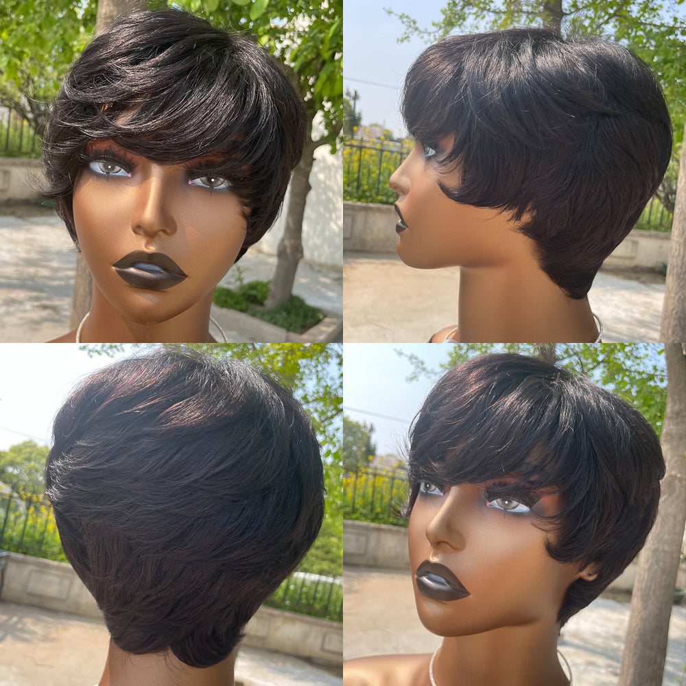 Remy Human Hair Pixie Wig