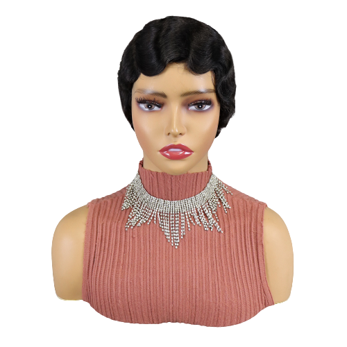 Finger wave Pixie wig