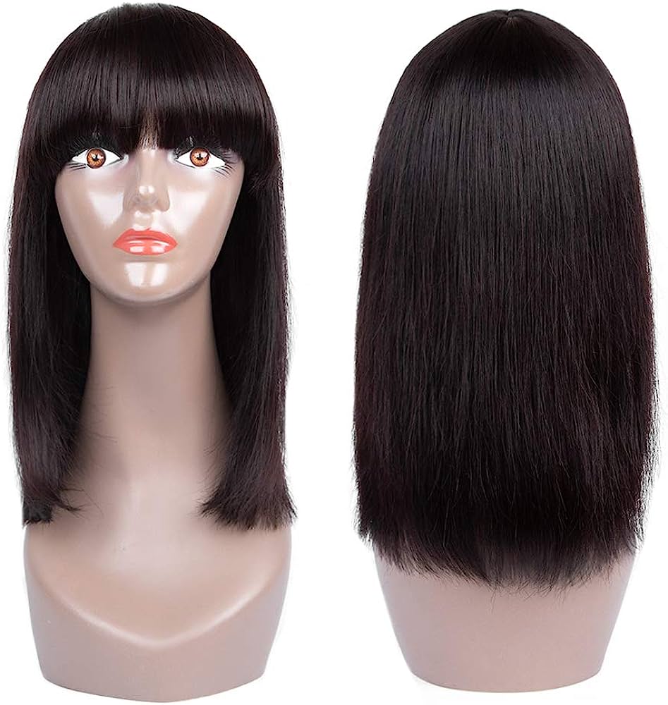 14 Inch Bob Wig with Bangs