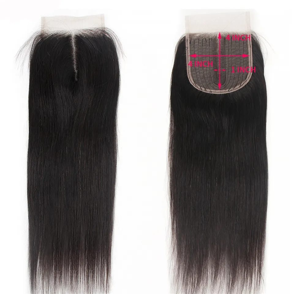 Brazilian hair Middle part Closure