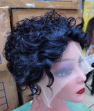 Curly 13 x 1 glueless Pixie Wig