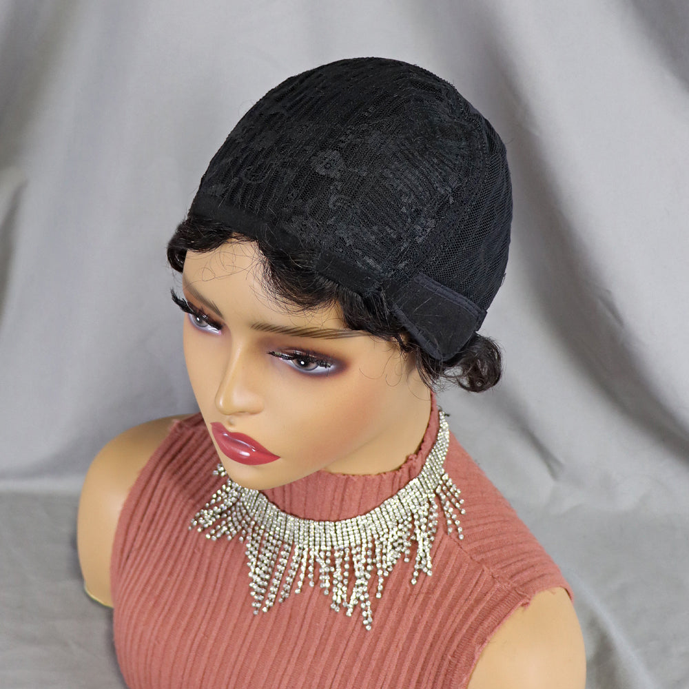 Finger wave Pixie wig